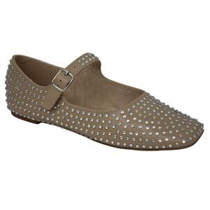 OLIVIA FERGUSON / Nancy / Flat / Mary Jane / With Diamonds encrusted Rhinestone-
